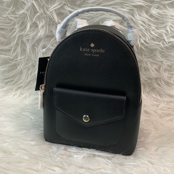 Kate Spade New York Women's Schuyler Saffiano Black Leather